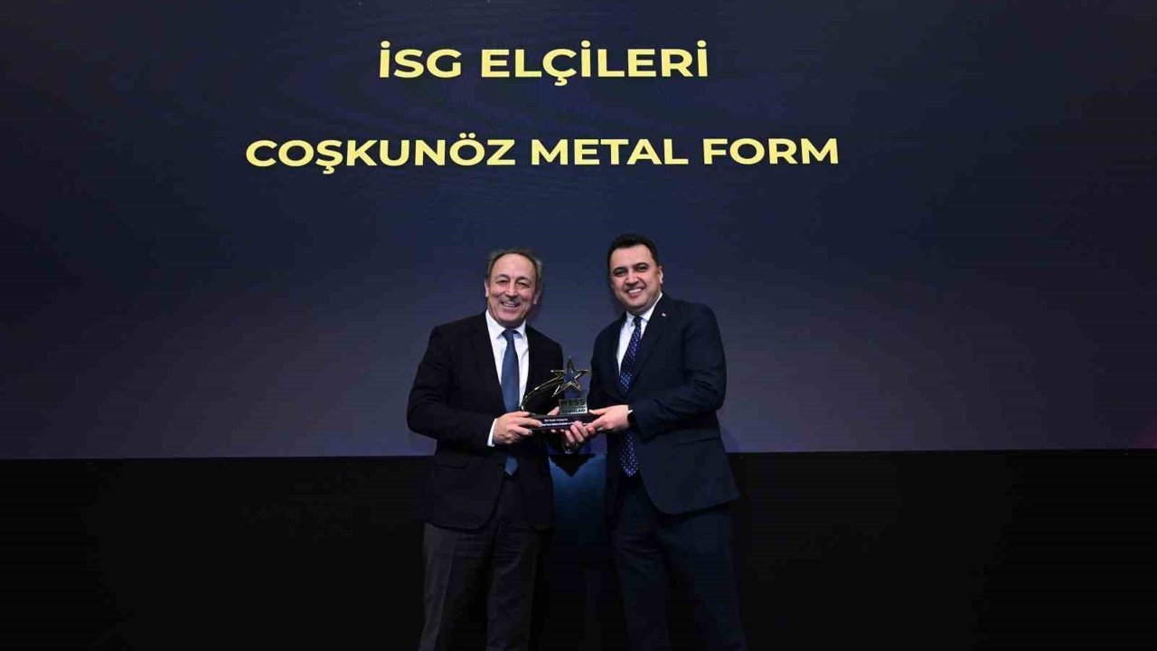 Coşkunöz Metal Form, İSG Elçileri Kategorisinde ödül aldı