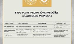 Evde Bakım Yardımı Yönetmeliği'nde değişiklik yapıldı