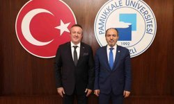 Denizli OSB Yönetimi, Rektör Mahmud Güngör'e ziyaret etti