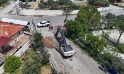 Düğerek'te yol çalışmaları başladı