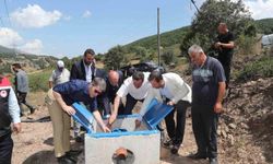 Amasya'nın Direkli köyünde 19 hektar araziye basınçlı sulama sistemi