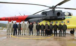 Kütahya'da yangın söndürme helikopterinin görev süresi tamamlandı