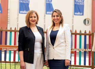 SANKO Okulları İlkokul Müdürü Fatma Karslı Aşkar ve Yabancı Diller Bölüm Başkanı Esin Uzunaslan