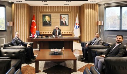 AİLE VE SOSYAL HİZMETLER İL MÜDÜRÜ ZEYBEK, GAÜN REKTÖRÜ DOĞAN’I ZİYARET ETTİ