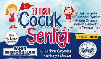 Elazığ Belediyesinden 23 Nisan çocuk şenliği