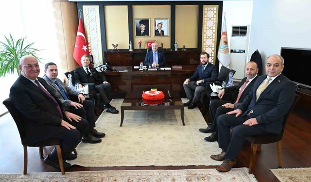 Denizli OSB yönetiminden Denizli'nin yeni Valisi Köşger'e ziyaret