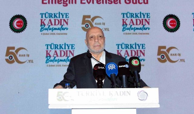 HAK-İŞ Konfederasyonu Genel Başkanı Arslan: 'Asgari ücret yüzde 27 oranında artırıldı, yüzde 5'ini biz ocak ayında geri verdik'