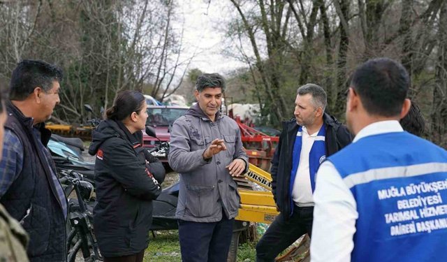 Muğla Büyükşehir'den Köyceğiz'de sel sonrası üreticiye destek