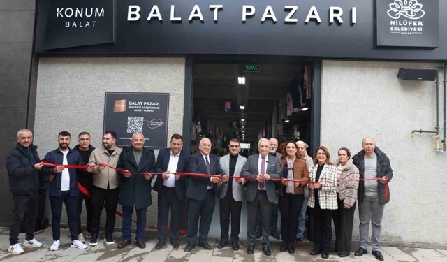 Nilüfer'in 8'inci giyim pazarı Balat'ta açıldı
