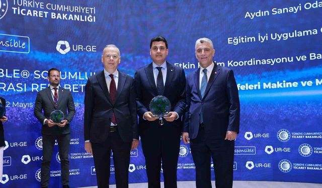 Aydın Sanayi Odası'nda Ticaret Bakanlığı'ndan 'UR-GE İyi Uygulama' ödülü