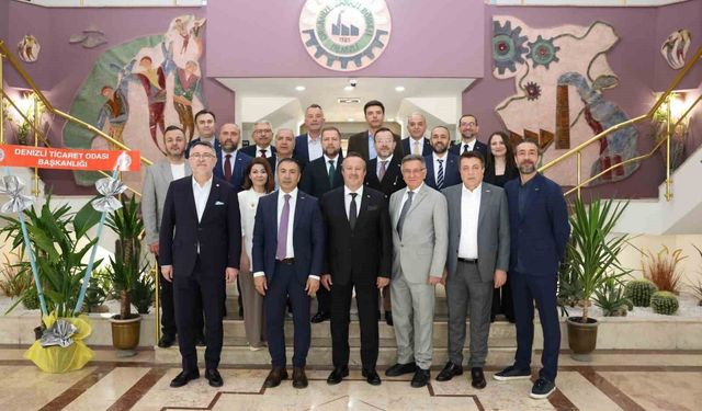 Denizli Ticaret Odası'ndan Denizli OSB Yönetimine tebrik ziyareti