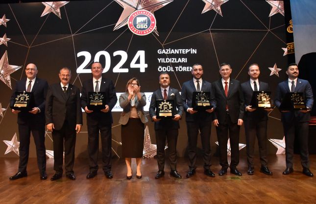 GAZİANTEP’İN YILDIZLARI ÖDÜLLENDİRİLDİ