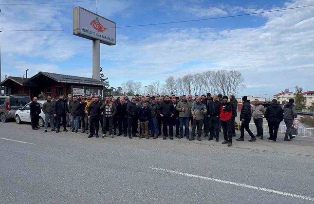 Rize'de satılan çay fabrikasının işçilerinin tazminat pazarlığı