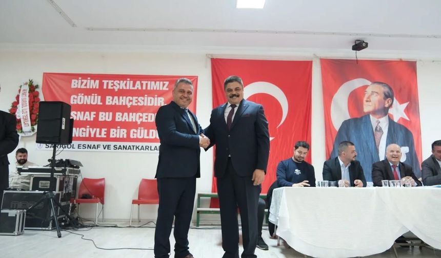 Sarıgöl Esnaf ve Sanatkarlar Odası Olağan Genel Kurulu'nda Emrah Eroğlu 4. kez güven tazeledi