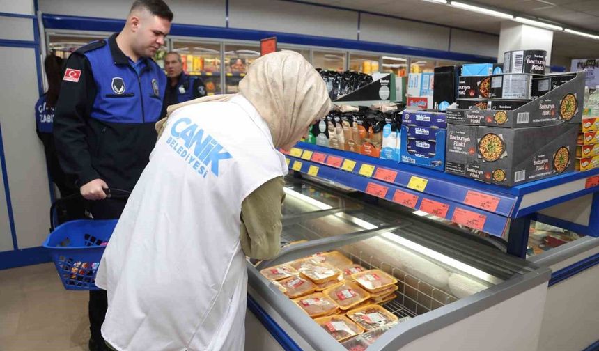 Canik'te marketlere sıkı denetim