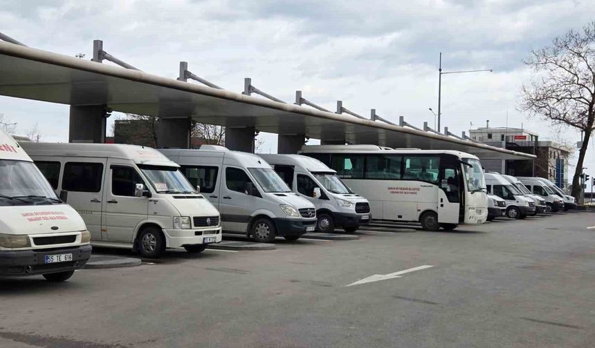 Samsun'da ticari taksi ve ilçe minibüsleri fiyat tarifesi belli oldu
