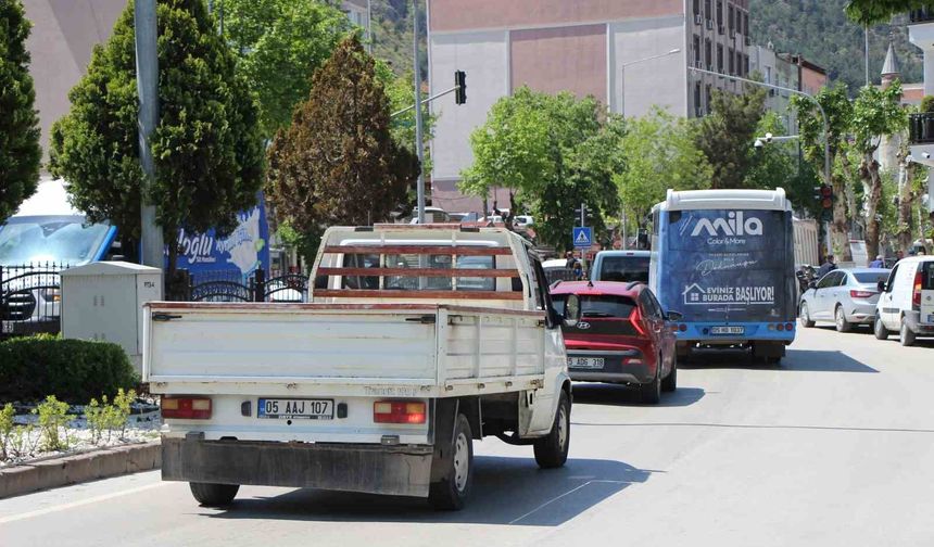 Amasya'da taşıt sayısı 166 bini geçti