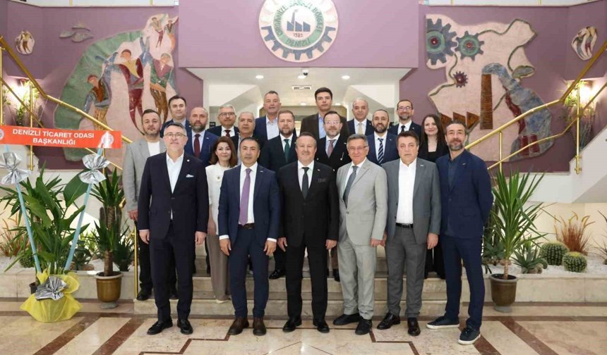Denizli Ticaret Odası'ndan Denizli OSB Yönetimine tebrik ziyareti