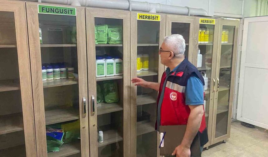 Gediz'de bitki koruma ürünleri bayilerine yönelik denetim