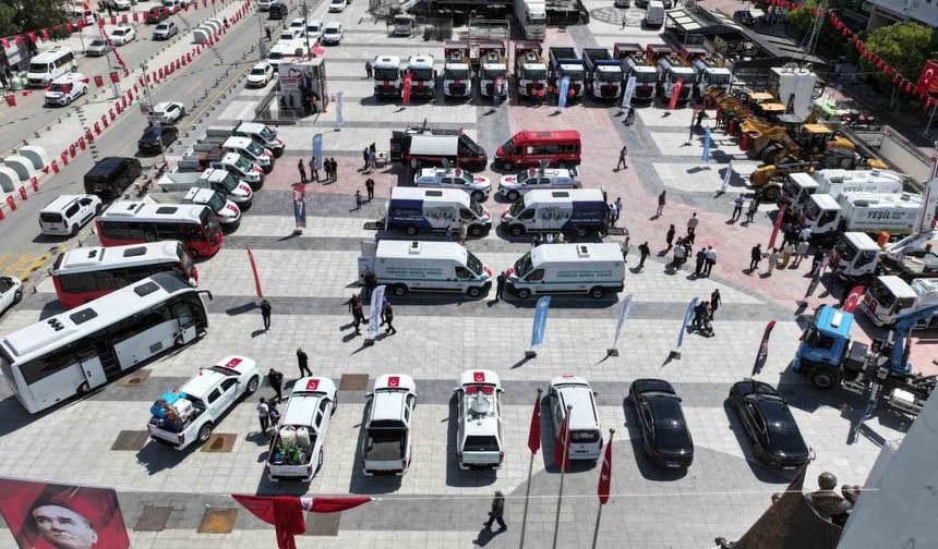 Manisa'ya 376 araçlık dev filo
