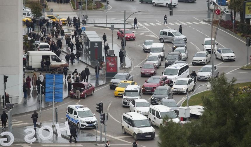 Samsun'da motorlu kara taşıt sayısı 1 yılda 38 bin arttı