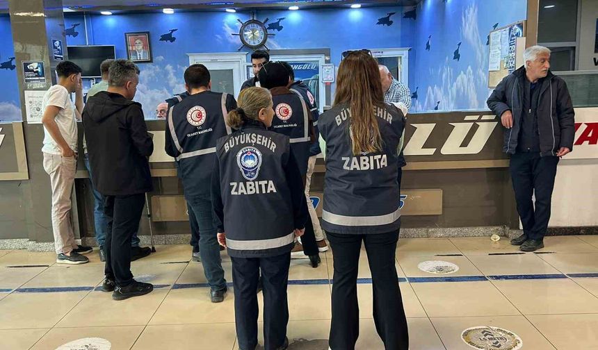 Van'da bayram öncesi otobüs terminallerinde bilet denetimi