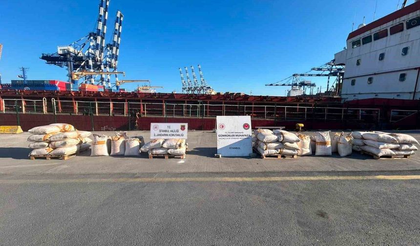 Ambarlı Limanı'nda 3 ton uyuşturucu ele geçirildi
