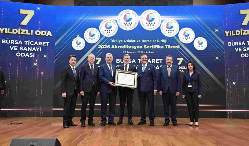 BTSO'nun hizmet kalitesine 7 yıldızlı tescil
