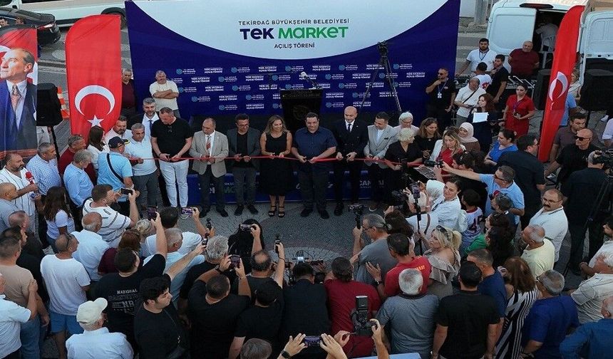 Belediyenin market projesinin 8'inci şubesi Marmaraereğlisi'nde açıldı