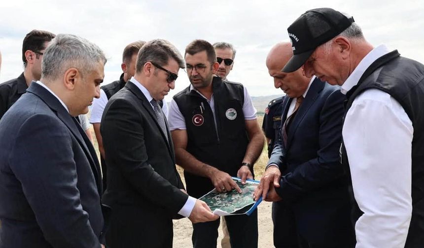 Merzifon'da 605 hektar tarım arazisi sulama suyuna kavuşuyor