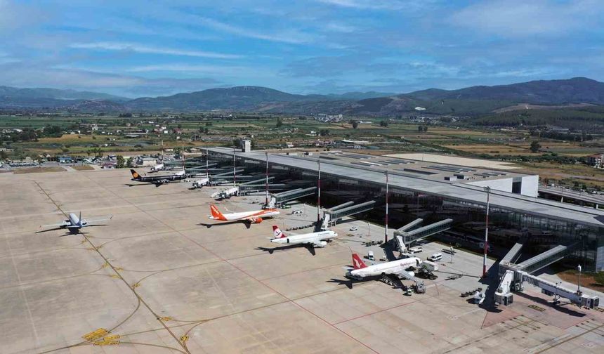 Milas-Bodrum havalimanı 7 ayda 2 milyon 349 bin yolcuya hizmet verdi