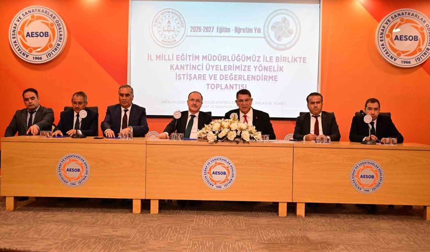 Kantinci esnafı ile eğitim yöneticilerinin sorun ve talepleri masaya yatırıldı