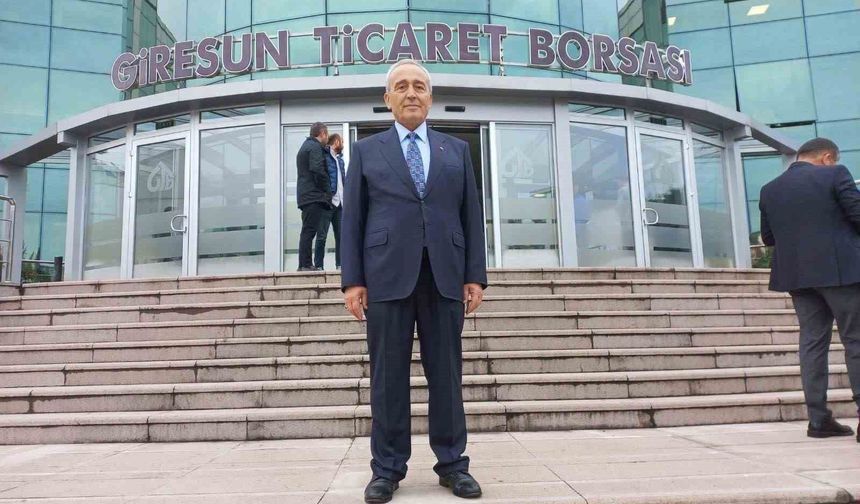 Giresun Ticaret Borsası'nda Hamza Bölük yeniden seçildi