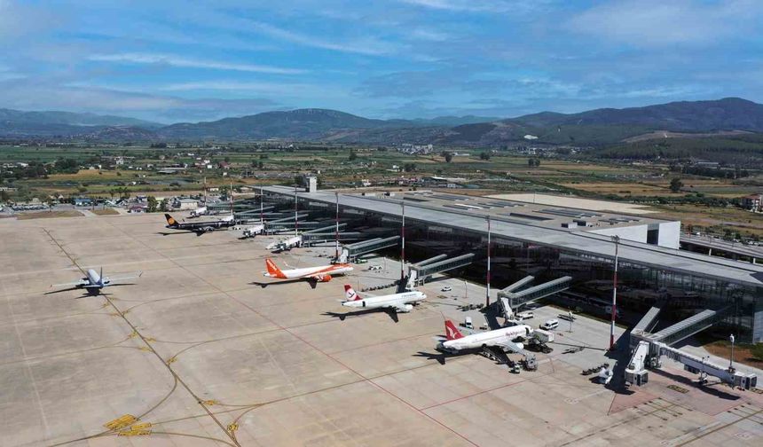 Milas-Bodrum havalimanı 9 ayda 3 milyon 918 bin yolcuya hizmet verdi