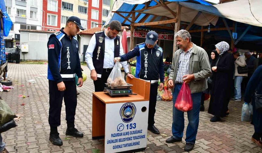Terme semt pazarlarında denetimler devam ediyor
