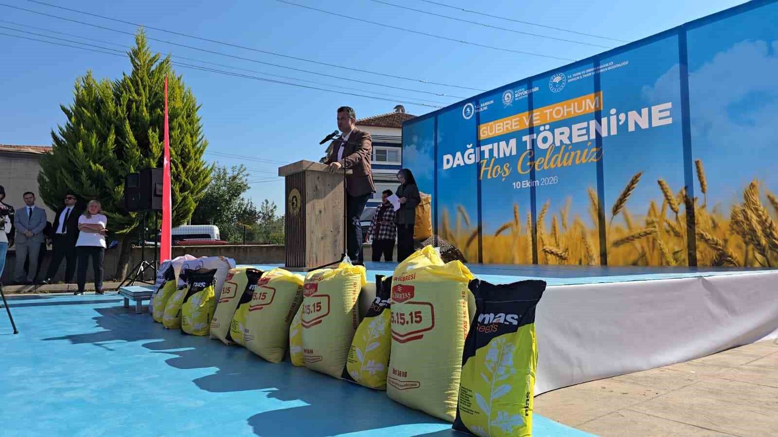 Samsun'da bin 757 üreticiye tohum ve gübre desteği